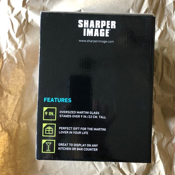 Sharper Image Oversized Martini Glass - Picture 4 of 5